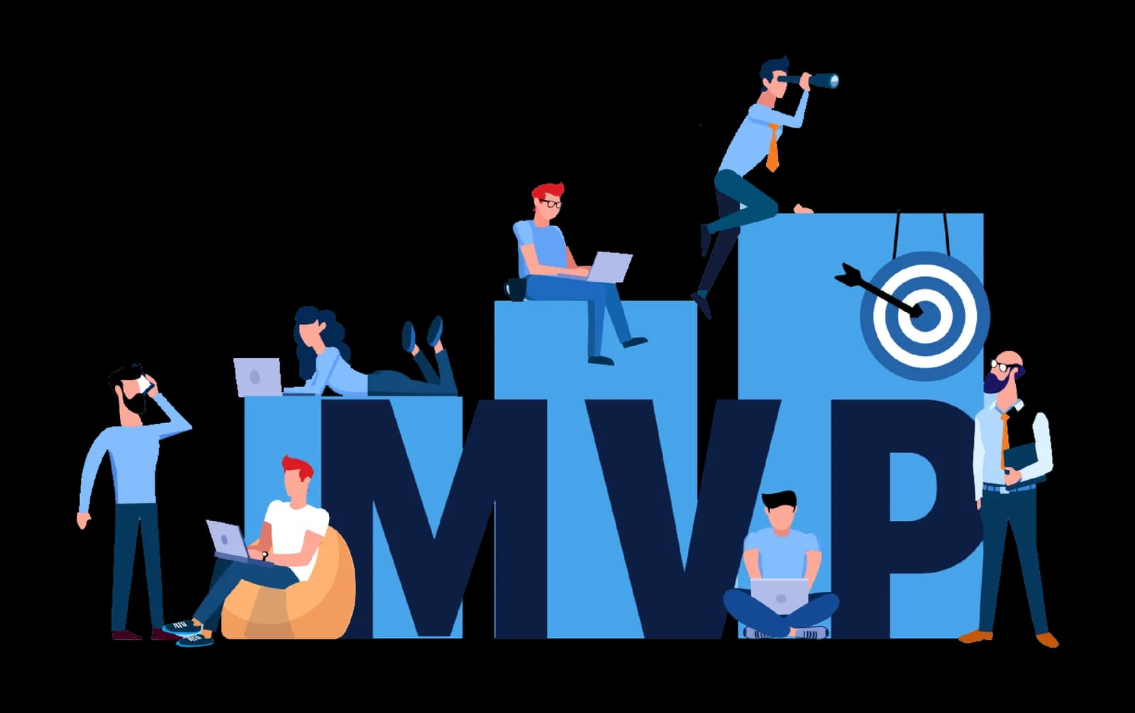 MVP Building for SaaS Illustration
